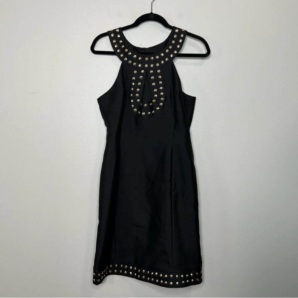 TRACY REESE Gold and Black Keyhole Classic Dress size 10